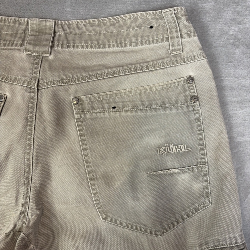 Kuhl Pants Mens 32x30 Tan Outkast Cotton‎ Kanvas Vintage Patina Dye Gorpcore - Picture 4 of 13